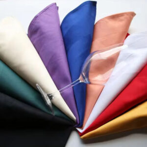 Plain Cotton Table Napkin (Multicolor)